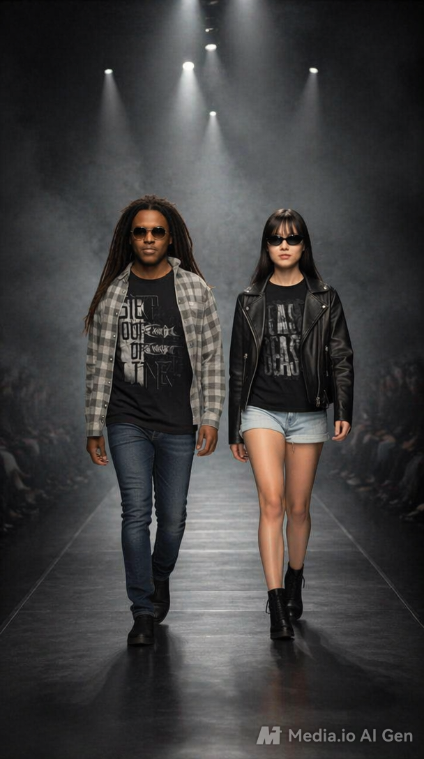 Favorite Prints black T-Shirts: Be a beast & Step out of line.
