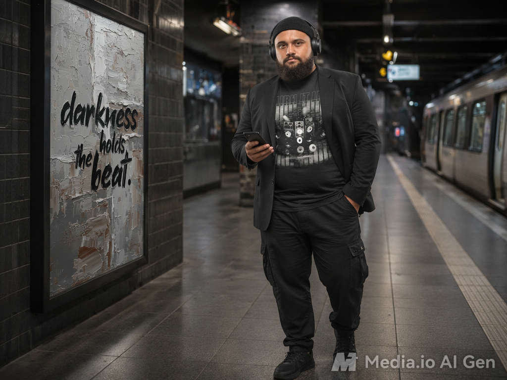 Favorite Prints black T-Shirt: Turn it up.