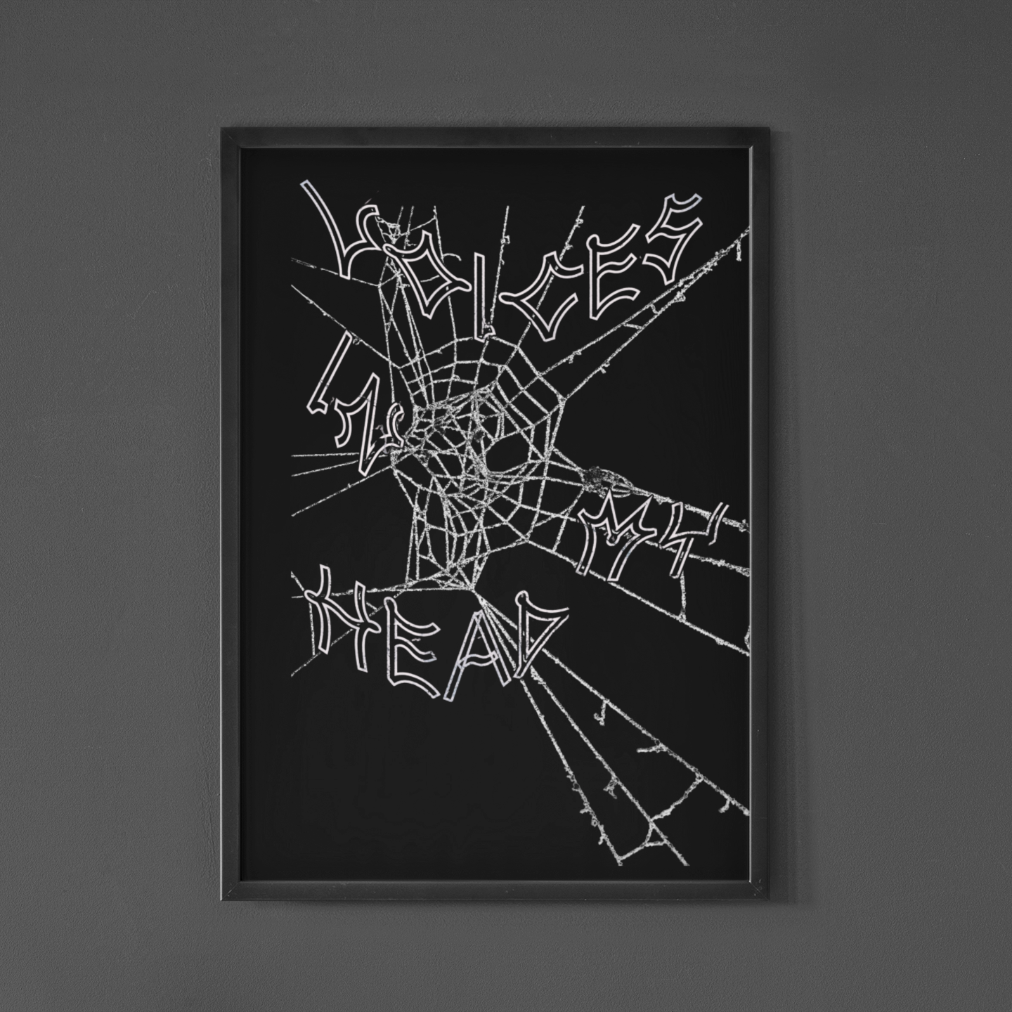 Favorite Prints black Poster: Voices in my head.
